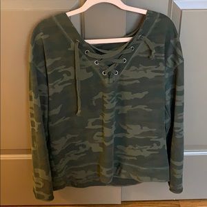 Sanctuary Camo Sweatshirt